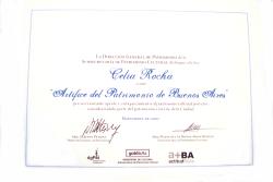 Diploma de Artífice del Patrimonio de Buenos Aires