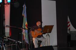 Argentina Luna en una presentación en Radio Nacional Folklórica